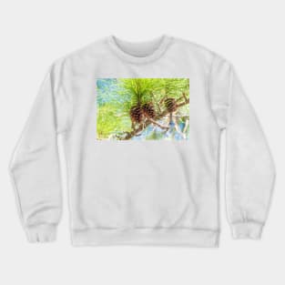 Pine cones on a tree Crewneck Sweatshirt